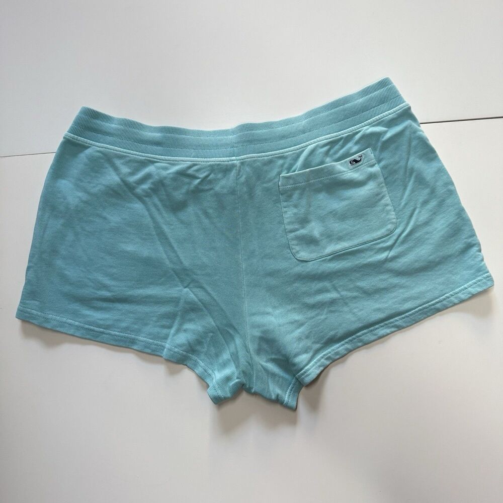 EUC Vineyard Vines Baby Blue Aqua Booty Cheeky Shorts Soft Knit Cotten Blend L - Picture 6 of 12